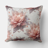 Soft Pastel Floral Throw Pillow 20x20 – Botanical  Kussen (Voorkant)