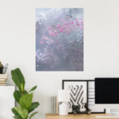 Soft pastel flowers in dreamy blur  poster (Thuiskantoor)