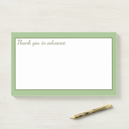 Soft Pastel Green Post-it® Notes (Op bureau)