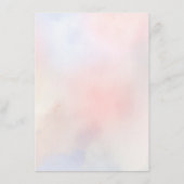 Soft Pastel Menu Mariage Fleur sauvage (Dos)