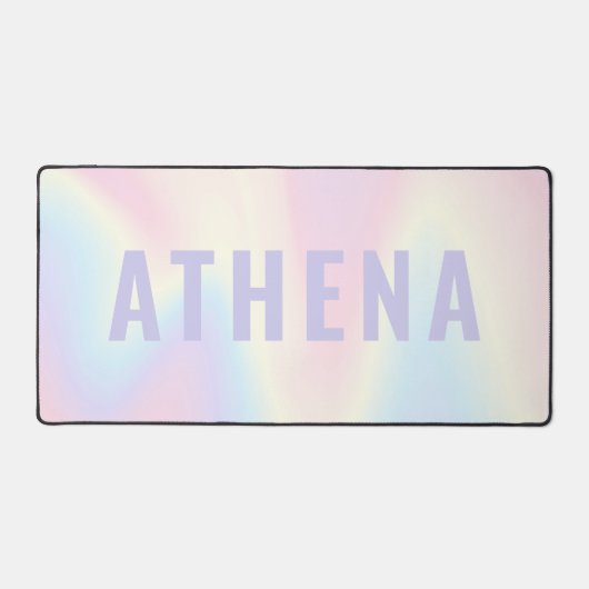 Soft pastel nom arc-en-ciel tendance moderne minim (Recto)