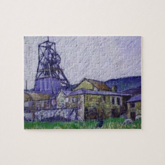 Soft Pastel Painting 'Big Pit', Blaenavon, Wales Legpuzzel (Horizontaal)