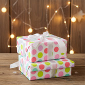 Soft Pastel Polka Dots Pattern Cadeaupapier