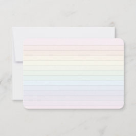Soft Pastel Rainbow Flat Kaart