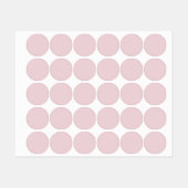 Soft Pastel Rose tendance - Étiquette (Feuille)