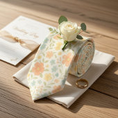 Soft Pastel Spring Blossom Stropdas