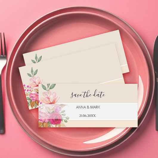 Soft Pastel Spring Bouquet Waterverf