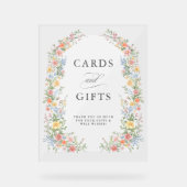 Soft Pastel Spring Garden Kaarten en geschenken Acryl Bord (Voorkant)