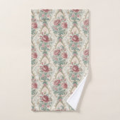 Soft Pastel Towel Victorian Damask Bath Accent Bad Handdoek (Handdoek)