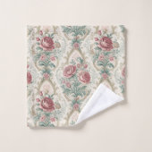 Soft Pastel Towel Victorian Damask Bath Accent Bad Handdoek (Wasdoekje)