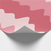 Soft Pastel Wavy Stripes Wrapping Paper Cadeaupapier (Hoek)