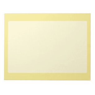 Soft pastel yellow accentdecor klaar om aan te pas notitieblok