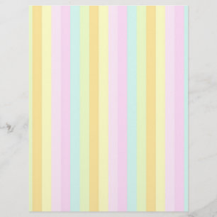 Soft Pastels kleuren Verticale Stripes decor