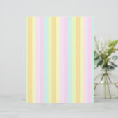 Soft Pastels kleuren Verticale Stripes decor (Staand voorkant)
