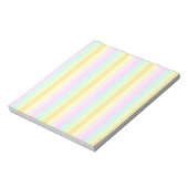 Soft Pastels kleuren Verticale Stripes decor Notitieblok (Gedraaid)