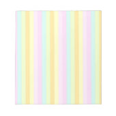 Soft Pastels kleuren Verticale Stripes decor Notitieblok (Voorkant)