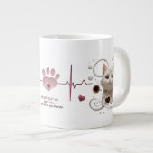 Soft Paws Symphony – 20 oz Jumbo Mok met Elegant (Voorkant rechts)