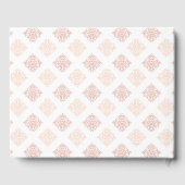 Soft Peachy Blush Damask Gastenboek (Achterkant)
