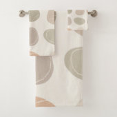 Soft Pebbles Grid Handdoek – Aardse kalmte voor el (Insitu)