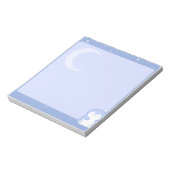 Soft Penguin Night Notepad | Calm Pastel Memo Pad Notitieblok (Gedraaid)