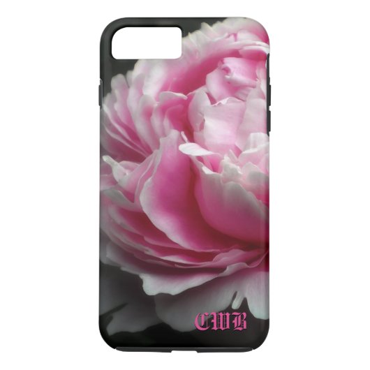 Soft Peony Elegant Floral Case-Mate iPhone Case (Achterkant)