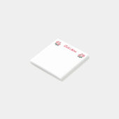Soft Peony Floral Name Post-it® Notes (Schuin)
