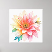 Soft Petal Abstract Bloom Design Canvas Afdruk (Voorkant)