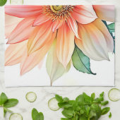 Soft Petal Abstract Bloom Design Theedoek (Gevouwen)