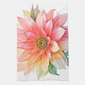 Soft Petal Abstract Bloom Design Theedoek (Verticaal)