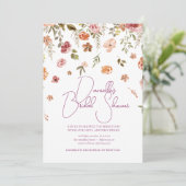 Soft Petal Rain Bruids Douche Uitnodiging (Staand voorkant)