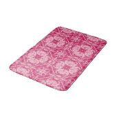 Soft Pink Abstract Floral Mandala Pattern Badmat (Gekanteld)