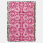 Soft Pink Abstract Floral Mandala Pattern Deken (Voorkant Verticaal)
