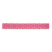 Soft Pink Abstract Floral Mandala Pattern Lint (Voorkant)