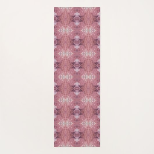 Soft pink and purple abstract pattern yogamat (Achterkant)