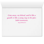 Soft Pink Bloom - Chanson de chansons 8:14 Carte d (Intérieur Horizontal (Bas))