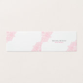 Soft Pink Corner Mandala Visitekaartjes (Buitenkant ongevouwen)