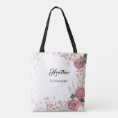 Soft Pink floral bruidsmeisje tas (Achterkant)