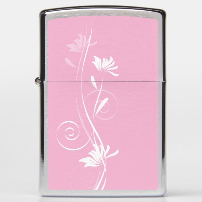 Soft Pink Floral Lighter (Voorkant)