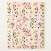 Soft Pink Floral Stripe Pattern (Dos)