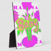 Soft Pink Flower Art: A Baby's Touch. Fotoplaat (Zijkant)