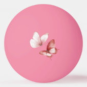 Soft Pink Heart Flower Pingpongballen (Achterkant)