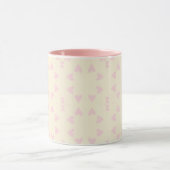 Soft Pink Heart Pattern – Cute Aesthetic Seamless  Mok (Midden)