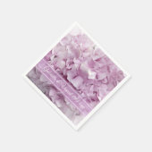 Soft Pink Hydrangea Wedding Servetten (Hoek)
