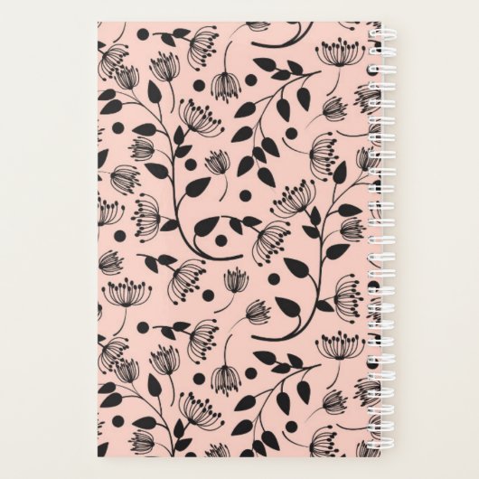 Soft Pink Laurentian Floral Pattern Custom Name (Dos)