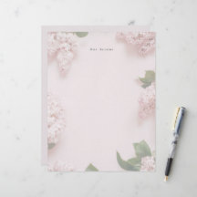 Soft Pink Lilac Personalized Feminine