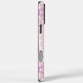 Soft Pink Mandala with Heart and Petal Motifs Case-Mate iPhone Case (Achterkant / Rechts)