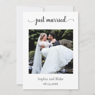 Soft Pink Modern Boho Photo Mariage Faire-part