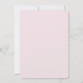 Soft Pink Modern Elegant Minimalist Kaart (Achterkant)