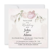 Soft Pink Roses & Bride and Groom Collection