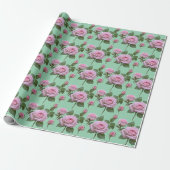 Soft Pink Roses With Subtle Lavender Highlights  Cadeaupapier (Uitgerold)